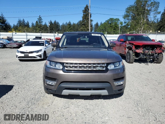 2016 Land Rover Range Rover Sport HSE with VIN SALWR2VF1GA559210, listed as a Copart auction lot 55661795 with 78,227 mi miles and Clean Title. Bid and sale history available at DreamBid. Image 5.