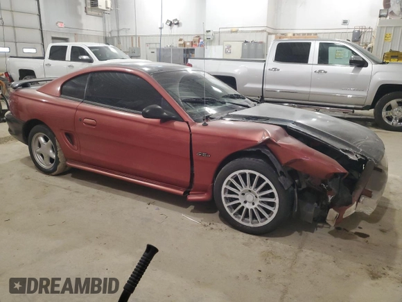 1996 Ford Mustang GT с VIN 1FALP42XXTF217850, выставлен на аукционе Copart как лот 52391385 с пробегом 171 682 миль миль и Списание • Salvage title. История ставок и продаж доступна на DreamBid. Изображение 4.
