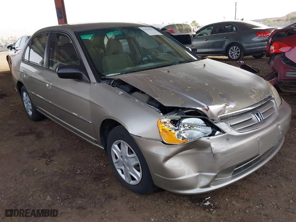2003 Honda Civic LX with VIN 2HGES16673H537693, listed as a IAAI auction lot 41696832 with 173,842 mi miles. Bid and sale history available at carsss.com. Image 1.