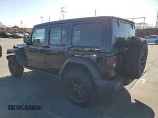 2021 Jeep Wrangler Unlimited Willys with VIN 1C4HJXDGXMW714608, listed as a Copart auction lot 47487375 with 20,260 mi miles and Clean title. Bid and sale history available at DreamBid. Image 2.