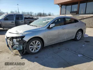 2020 Chevrolet Malibu LT with VIN 1G1ZD5ST1LF027167, listed as a Copart auction lot 43001975 with 97,304 mi miles and Salvage Title. Bid and sale history available at carsss.com. Image 1.