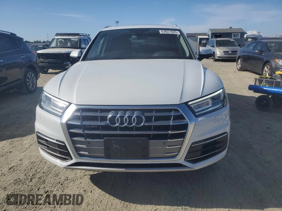 2020 Audi Q5 Premium with VIN WA1ANAFYXL2034037, listed as a Copart auction lot 63627825 with 33,874 mi miles and Salvage title. Bid and sale history available at DreamBid. Image 5.