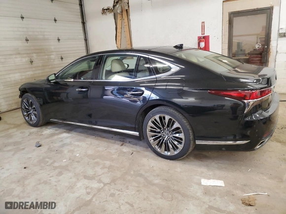 2019 Lexus LS with VIN JTHC51FF6K5006583, listed as a Copart auction lot 81748074 with 98,323 mi miles and Salvage Title. Bid and sale history available at carsss.com. Image 2.