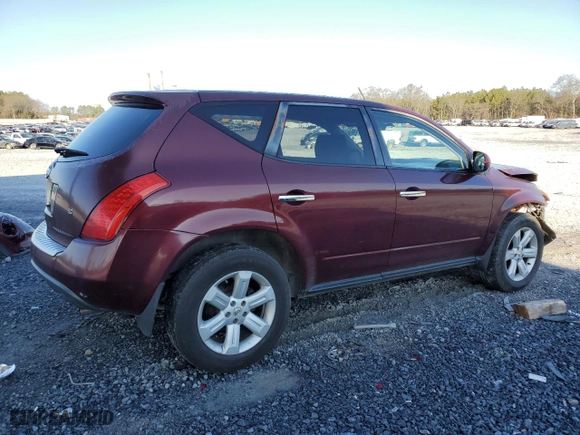 2006 Nissan Murano S with VIN JN8AZ08T56W428519, listed as a Copart auction lot 43632275 with 258,398 mi miles and Salvage Title. Bid and sale history available at carsss.com. Image 3.