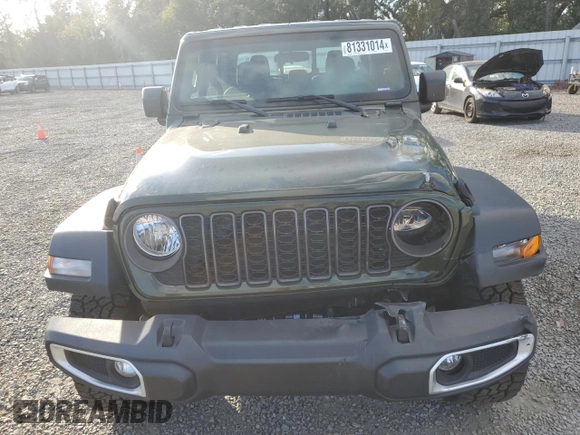 2024 Jeep Gladiator Sport z VIN 1C6HJTAG6RL102290, wystawiony jako Copart lot #81331014 z przebiegiem 9 930 mil mil oraz Szkoda całkowita • Salvage title. Historia ofert i sprzedaży dostępna na DreamBid. Obrazek 5.