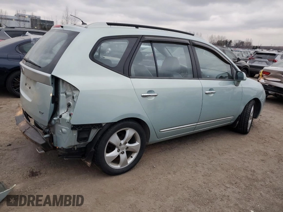 2007 Kia Rondo LX Base with VIN KNAFG525X77093670, listed as a Copart auction lot 87956025 with 138,330 mi miles and Salvage Title. Bid and sale history available at carsss.com. Image 3.