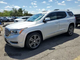 2018 GMC Acadia Denali with VIN 1GKKNXLS8JZ108156, listed as a Copart auction lot 55960015 with 59,611 mi miles and Salvage title. Bid and sale history available at DreamBid. Image 1.