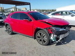 2019 Lexus UX with VIN JTHU9JBH9K2016008, listed as a IAAI auction lot 42078835 with 39,020 mi miles. Bid and sale history available at carsss.com. Image 1.