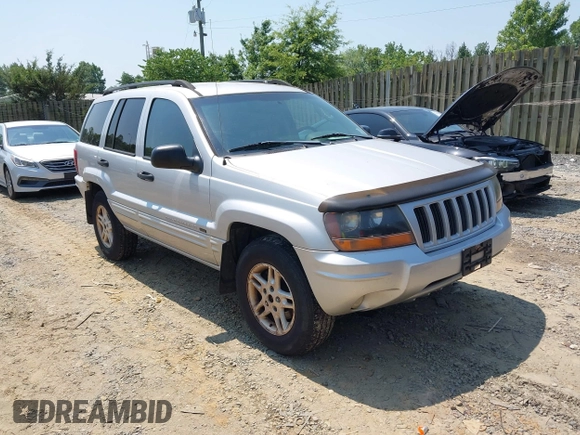2004 Jeep Grand Cherokee Laredo with VIN 1J4GW48S94C369643, listed as a IAAI auction lot 42693998 with 225,033 mi miles and . Bid and sale history available at DreamBid. Image 1.