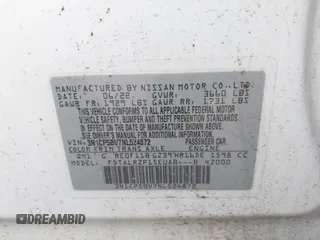 2022 Nissan Kicks S with VIN 3N1CP5BV7NL524872, listed as a IAAI auction lot 41886300 with 24,111 mi miles. Bid and sale history available at carsss.com. Image 9.