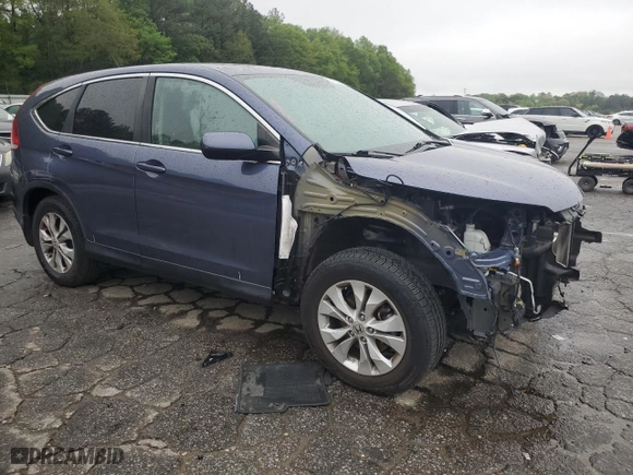2014 Honda CR-V EX with VIN 3CZRM3H51EG702662, listed as a Copart auction lot 51630765 with 95,007 mi miles and Salvage Title. Bid and sale history available at carsss.com. Image 4.