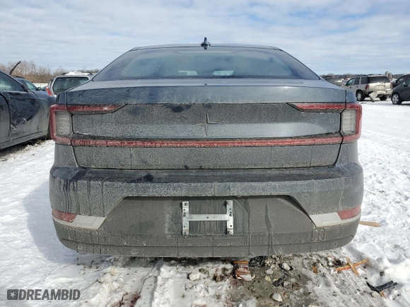 2023 Polestar 2 with VIN YSMED3KA9PL135833, listed as a Copart auction lot 46100995 with 0 mi miles and Non Repairable. Bid and sale history available at carsss.com. Image 6.