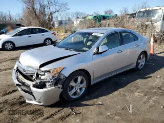 2012 Acura TSX Tech Pkg with VIN JH4CU2F67CC013600, listed as a Copart auction lot 48664675 with 114,417 mi miles and Salvage Title. Bid and sale history available at carsss.com. Image 1.