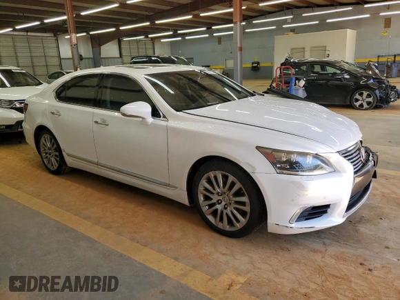 2013 Lexus LS 460 with VIN JTHBL5EF5D5118661, listed as a Copart auction lot 52514565 with Not provided miles and Salvage title. Bid and sale history available at DreamBid. Image 4.