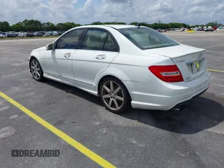 2014 Mercedes-Benz C 250 Sport with VIN WDDGF4HB0EG255701, listed as a IAAI auction lot 42213602 with 107,102 mi miles and . Bid and sale history available at carsss.com. Image 3.