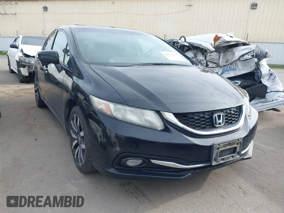 2015 Honda Civic EX-L z VIN 2HGFB2F93FH555049, wystawiony jako IAAI lot #41656169 z przebiegiem 217 745 mil mil oraz . Historia ofert i sprzedaży dostępna na DreamBid. Obrazek 1.