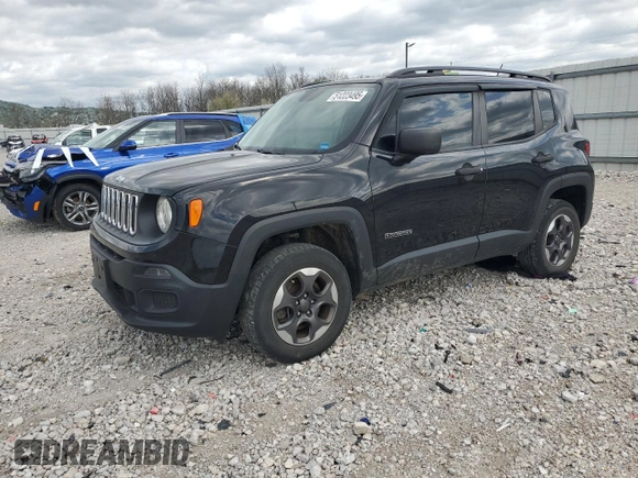 2017 Jeep Renegade Sport с VIN ZACCJBAB7HPG54571, выставлен на аукционе Copart как лот 51223495 с пробегом 92 766 миль миль и Списание • Salvage title. История ставок и продаж доступна на DreamBid. Изображение 1.