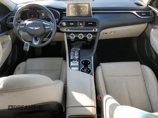 2019 Genesis G70 2.0T Advanced with VIN KMTG64LA0KU037457, listed as a Copart auction lot 86266454 with 126,237 mi miles and Salvage Title. Bid and sale history available at carsss.com. Image 8.