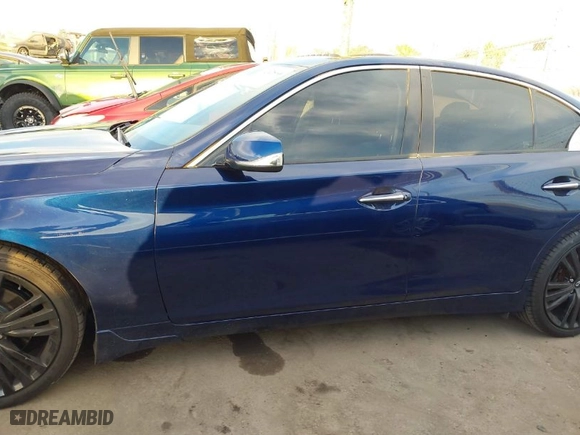 2018 Infiniti Q50 3.0t SPORT with VIN JN1EV7AR5JM431749, listed as a IAAI auction lot 41242560 with 65,654 mi miles. Bid and sale history available at carsss.com. Image 14.