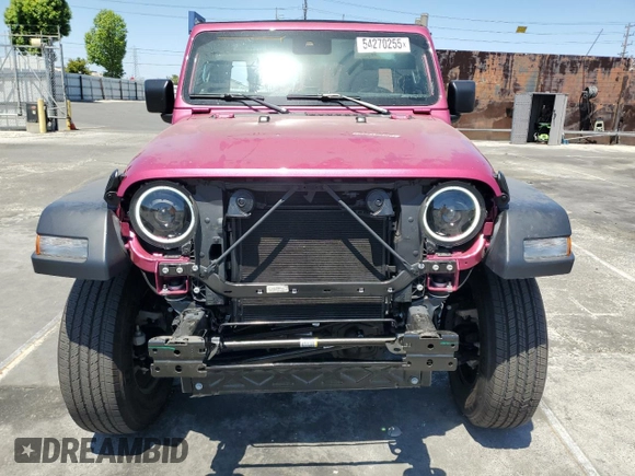 2024 Jeep Wrangler Sport S with VIN 1C4PJXDG5RW318461, listed as a Copart auction lot 54270255 with 5,234 mi miles and Salvage title. Bid and sale history available at DreamBid. Image 5.