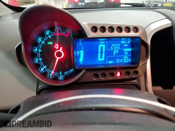 2015 Chevrolet Sonic LS with VIN 1G1JA6SH5F4163373, listed as a Copart auction lot 51759005 with 54,704 mi miles and Salvage title. Bid and sale history available at DreamBid. Image 9.