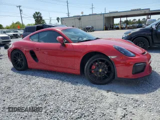 2015 Porsche Cayman S with VIN WP0AB2A80FK182830, listed as a Copart auction lot 50047385 with 107,545 mi miles and Salvage Title. Bid and sale history available at DreamBid. Image 4.