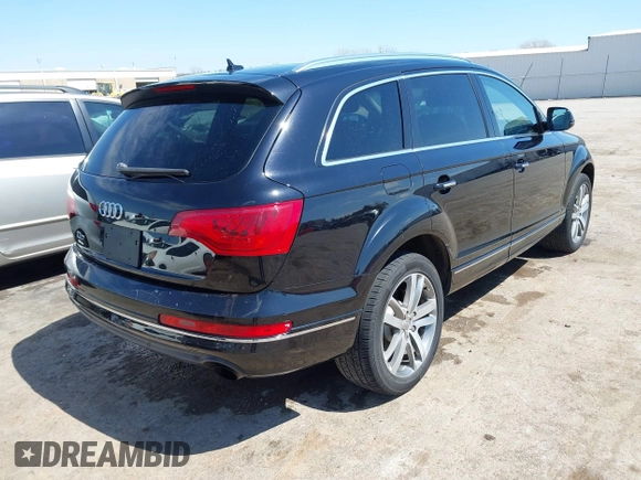 2012 Audi Q7 3.0T Premium Plus with VIN WA1LGAFE7CD002515, listed as a IAAI auction lot 41889054 with 130,442 mi miles. Bid and sale history available at carsss.com. Image 4.