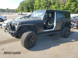 2017 Jeep Wrangler Unlimited Sport with VIN 1C4BJWDG7HL661552, listed as a Copart auction lot 62634895 with 105,176 mi miles and Salvage title. Bid and sale history available at DreamBid. Image 1.