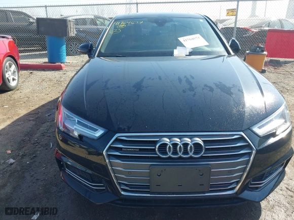 2018 Audi A4 Premium Plus with VIN WAUENAF44JA063134, listed as a IAAI auction lot 41764674 with 26,310 mi miles. Bid and sale history available at carsss.com. Image 12.