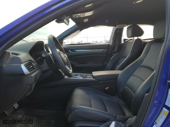 2019 Honda Accord Sedan Sport 1.5T with VIN 1HGCV1F3XKA101048, listed as a Copart auction lot 84796114 with 0 mi miles and Salvage Title. Bid and sale history available at carsss.com. Image 7.