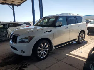 2012 Infiniti QX56 7-passenger with VIN JN8AZ2NE4C9018550, listed as a Copart auction lot 51002055 with 189,808 mi miles and Clean Title. Bid and sale history available at carsss.com. Image 1.