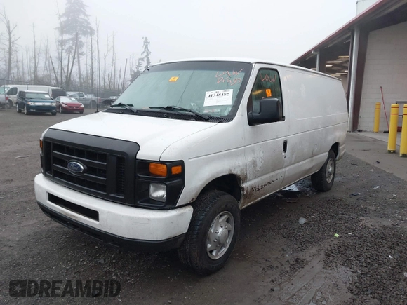 2008 Ford Econoline Cargo Commercial with VIN 1FTNE24W68DA69863, listed as a IAAI auction lot 41348482 with 201,116 mi miles and . Bid and sale history available at carsss.com. Image 2.