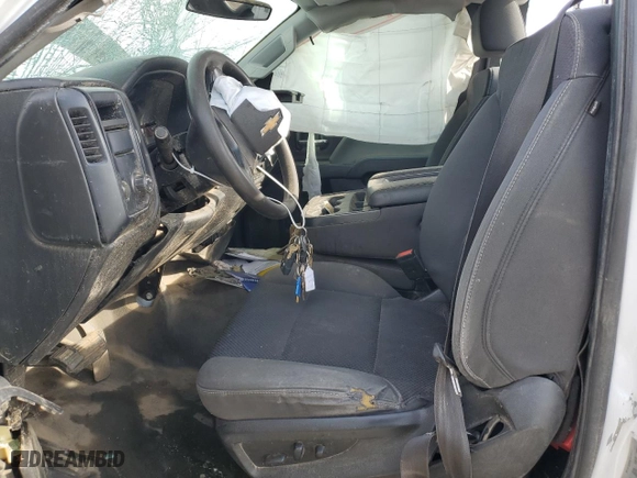 2018 Chevrolet Silverado 1500 Work Truck with VIN 1GCNCNECXJZ907140, listed as a Copart auction lot 45949315 with 0 mi miles and Salvage Title. Bid and sale history available at carsss.com. Image 7.