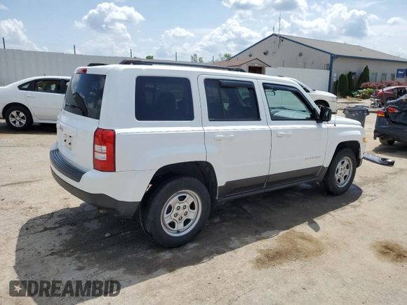 2014 Jeep Patriot Sport with VIN 1C4NJPBA1ED618087, listed as a Copart auction lot 62138265 with 113,914 mi miles and Non repairable. Bid and sale history available at DreamBid. Image 3.