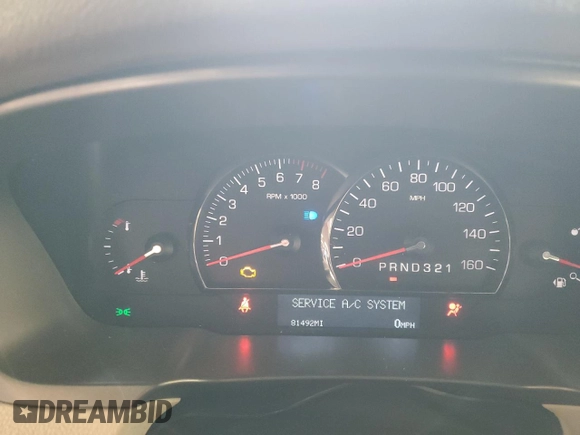 2011 Cadillac DTS Luxury Collection with VIN 1G6KD5E61BU121335, listed as a Copart auction lot 82408134 with 81,492 mi miles and Salvage Title. Bid and sale history available at DreamBid. Image 9.