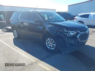 2020 Chevrolet Traverse LS with VIN 1GNEVFKW9LJ287890, listed as a IAAI auction lot 41327417 with 58,822 mi miles. Bid and sale history available at carsss.com. Image 1.
