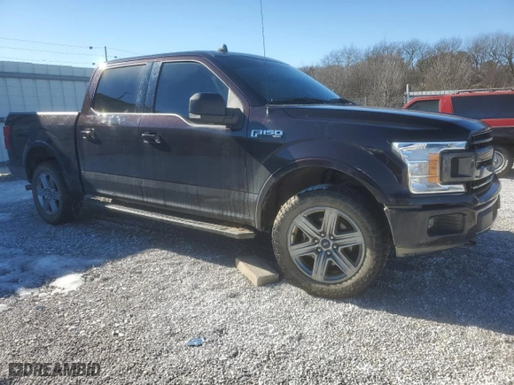 2019 Ford F-150 XL with VIN 1FTEW1EP4KFC25375, listed as a Copart auction lot 45113465 with 82,514 mi miles and Salvage Title. Bid and sale history available at carsss.com. Image 4.