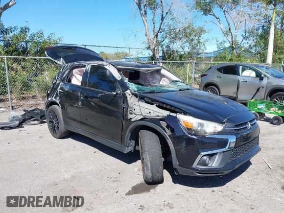 2019 Mitsubishi Outlander Sport ES 2.0 with VIN JA4AP3AU4KU024682, listed as a IAAI auction lot 41775954 with 73,644 mi miles. Bid and sale history available at carsss.com. Image 1.