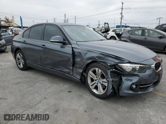 2016 BMW 3 Series 328i with VIN WBA8E9G51GNT42237, listed as a Copart auction lot 59909605 with 117,908 mi miles and Salvage title. Bid and sale history available at DreamBid. Image 4.