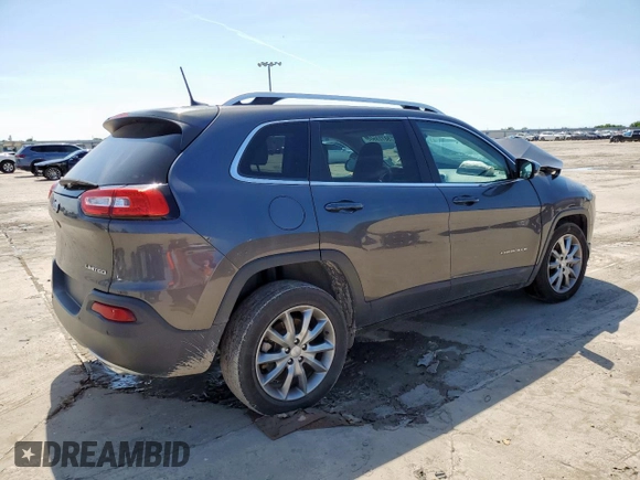 2018 Jeep Cherokee Limited z VIN 1C4PJLDX4JD556701, wystawiony jako Copart lot #58723505 z przebiegiem Nie podano mil oraz Szkoda całkowita • Salvage title. Historia ofert i sprzedaży dostępna na DreamBid. Obrazek 3.