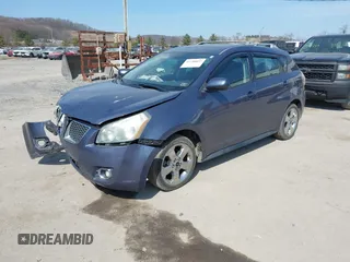 2009 Pontiac Vibe with VIN 5Y2SM67009Z459107, listed as a IAAI auction lot 41788852 with 196,255 mi miles. Bid and sale history available at carsss.com. Image 2.