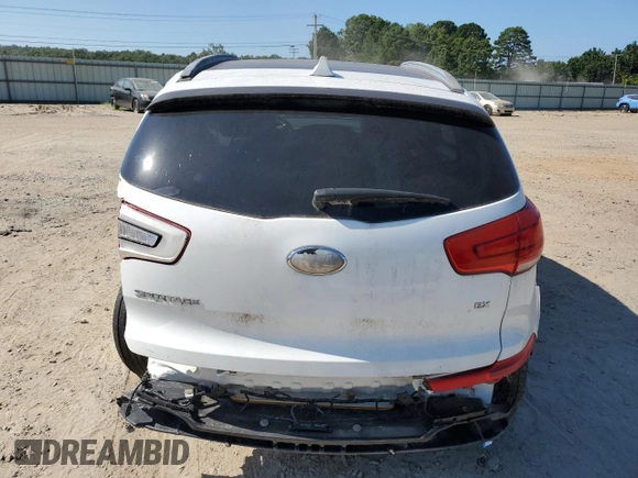 2014 Kia Sportage EX with VIN KNDPCCAC6E7571295, listed as a Copart auction lot 65614595 with 170,553 mi miles and Clean title. Bid and sale history available at DreamBid. Image 6.