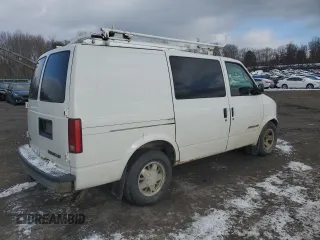 2002 Chevrolet Astro Cargo Van with VIN 1GCDL19X62B131620, listed as a Copart auction lot 86748144 with 0 mi miles and Salvage Title. Bid and sale history available at carsss.com. Image 3.