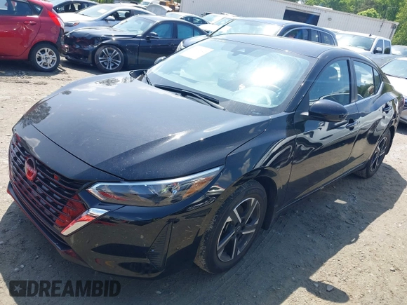 2024 Nissan Sentra SV with VIN 3N1AB8CV0RY379690, listed as a IAAI auction lot 42102042 with 12,099 mi miles and . Bid and sale history available at DreamBid. Image 2.