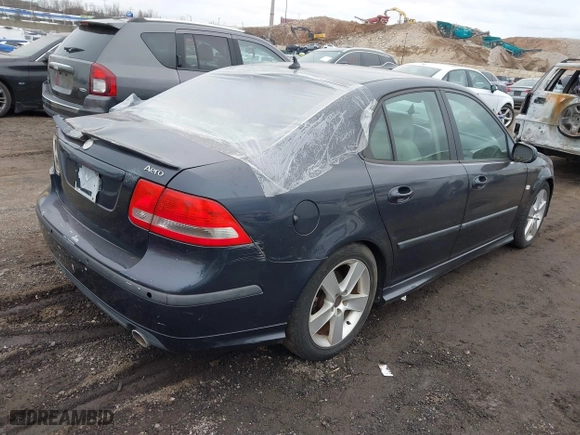 2006 Saab 9-3 Aero with VIN YS3FH41U361009623, listed as a IAAI auction lot 41701056 with 80,806 mi miles. Bid and sale history available at carsss.com. Image 4.