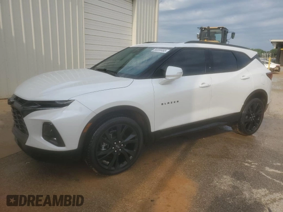 2021 Chevrolet Blazer RS с VIN 3GNKBERS9MS571402, выставлен на аукционе Copart как лот 56555465 с пробегом 82 115 миль миль и Списание • Salvage title. История ставок и продаж доступна на DreamBid. Изображение 1.
