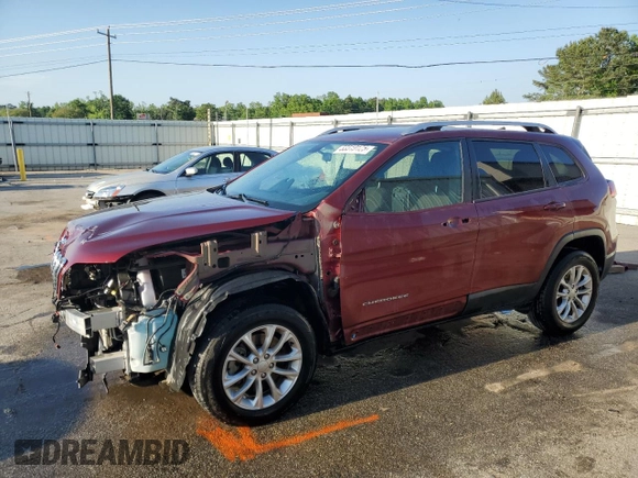 2020 Jeep Cherokee Latitude with VIN 1C4PJMCB1LD615721, listed as a Copart auction lot 53519125 with 98,668 mi miles and Salvage title. Bid and sale history available at DreamBid. Image 1.