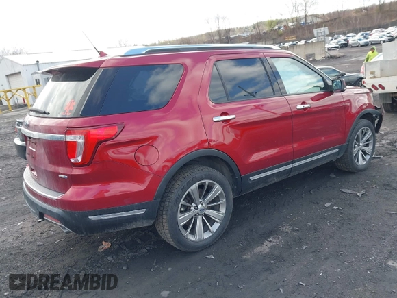 2018 Ford Explorer Limited with VIN 1FM5K8FH4JGA95498, listed as a IAAI auction lot 41949286 with 107,562 mi miles and . Bid and sale history available at carsss.com. Image 4.