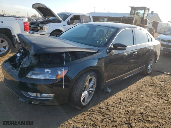 2014 Volkswagen Passat SEL Premium with VIN 1VWCS7A35EC021325, listed as a Copart auction lot 71020814 with 73,982 mi miles and Salvage Title. Bid and sale history available at carsss.com. Image 1.