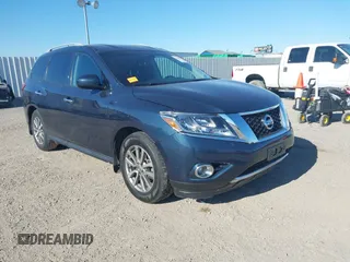 2015 Nissan Pathfinder Platinum with VIN 5N1AR2MN2FC658434, listed as a IAAI auction lot 41397102 with 162,500 mi miles and . Bid and sale history available at DreamBid. Image 1.
